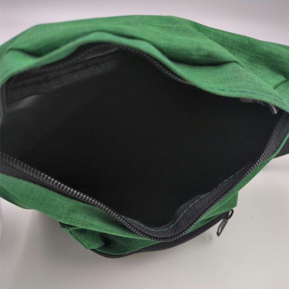 Green Milwaukee Bucks Fiserv Forum Canvas Double Pouch Fanny Pack Sling Belt Bag - Picture 4 of 5